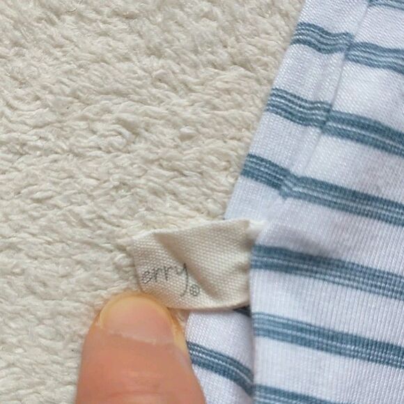 Milkberry One-piece Bodysuit Baby Boy 0-6M Dinosours Striped Bamboo Set Of 2 - Picture 12 of 16